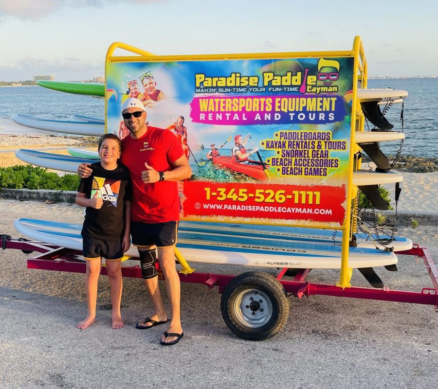 The Paradise Paddle family, Grand Cayman